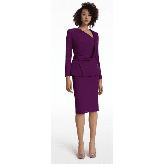 Safiyaa CURRANT Women's Laurana Currant Midi Dress, FR 38
