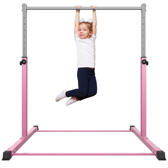 Safly Fun Anti Slip Adjustable Steel Gymnastics Bar, 50 in Width