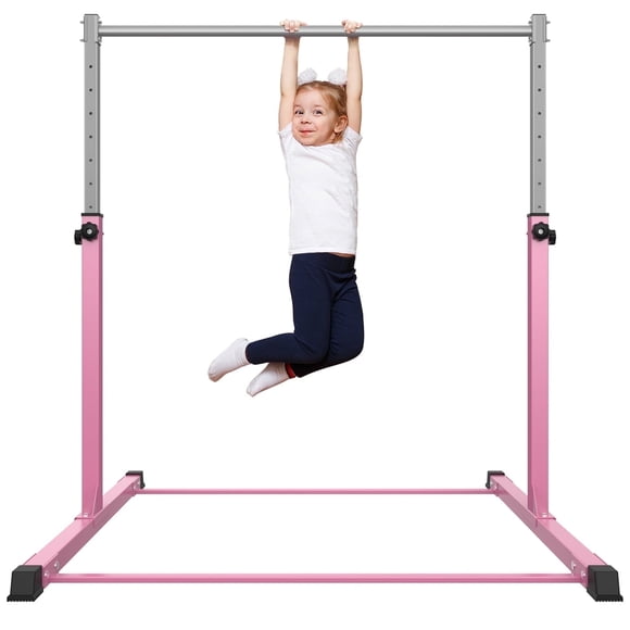Safly Fun Anti Slip Adjustable Steel Gymnastics Bar, 50 in Width