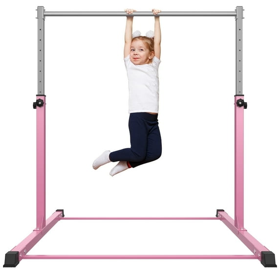 Safly Fun Anti Slip Adjustable Steel Gymnastics Bar, 50 in Width