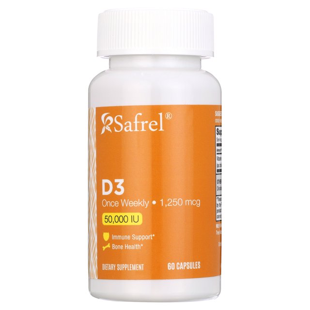 Safrel Vitamin D3 50,000 IU (as Cholecalciferol), Once Weekly Dose