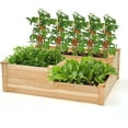 Safstar 3Tier Raised Garden Bed, Outdoor Elevated Planter Box for