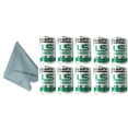 thumbnail image 1 of Saft 1/2 AA 3.6 V Lithium Battery with Tabs LS14250 Non Rechargeable Pack Of 10 with Loopacell Cloth, 1 of 3