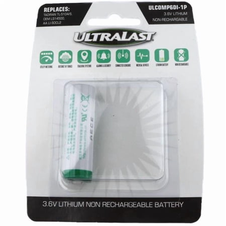 Saft Lithium AA 3.6 V 2.6 mAh Security and Electronic Battery 1 pk