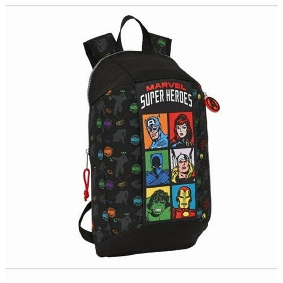 Safta Backpack the Avengers Super Heroes 2 Zip Compartment Adjustable Straps