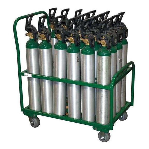 Saftcart Cylinder Trolley,34 In. W,2400 lb. MDE-24