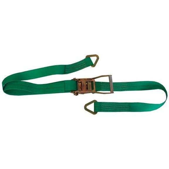 Saftcart Tie Down Strap,D-Ring,Green STP-25