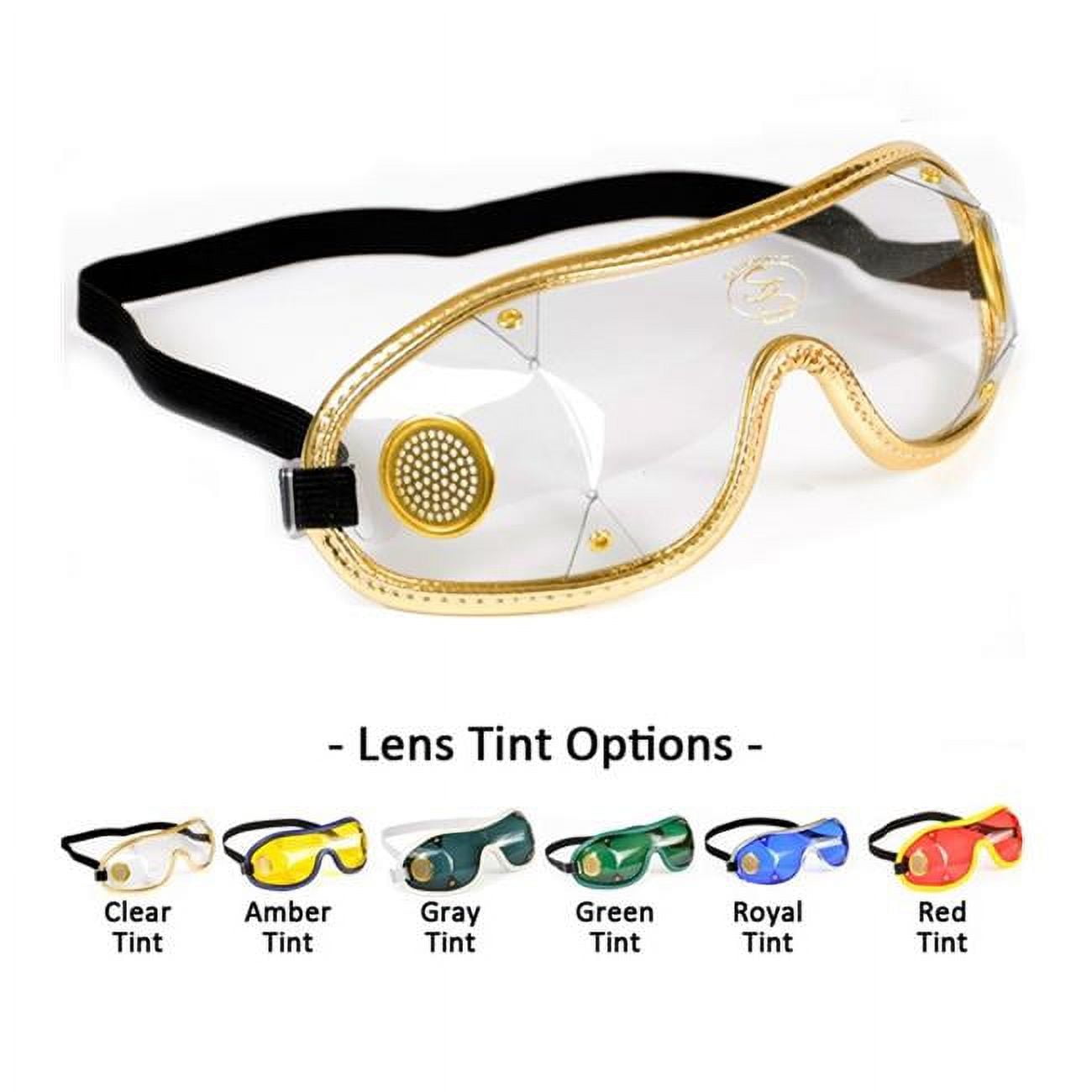 Saftisports 504-AM-BK Jockey Goggles - Amber & Black