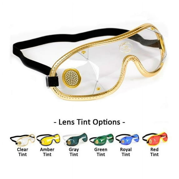 Saftisports 504-AM-BK Jockey Goggles - Amber & Black