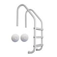 thumbnail image 1 of Saftron 3 Step Inground Pool Ladder & Ladder & Anchor Socket Cover, 2 Pack, 1 of 9