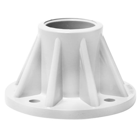 Saftron 3" Surface Mount Base for 1.9" OD Swimming Pool Ladder/Rail, White