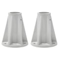 thumbnail image 1 of Saftron 6 Inch Mount for 1.9 Inch OD Swimming Pool Ladder or Rail, Gray (2 Pack), 1 of 8