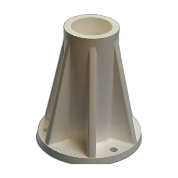 Saftron 6 Inch Surface Mount for 1.9 Inch OD Swimming Pool Ladder or Rail, Beige