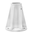 thumbnail image 1 of Saftron 6" Surface Mount Base for 1.9" OD Swimming Pool Ladder/Rail, White, 1 of 3