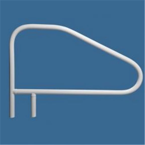 Saftron CBRTD-448-G Return to Deck Cross Braced Hand and Grab Rail 4 Bend 48 x 32 in. Gray Metal Inside