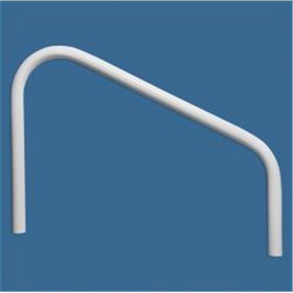 Saftron DR-240-W Deck Mounted 2 Bend Handrail - 40 in. White