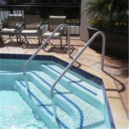 Saftron DTP-248-G Deck to Pool 2 Bend Handrail - 48 in. Gray