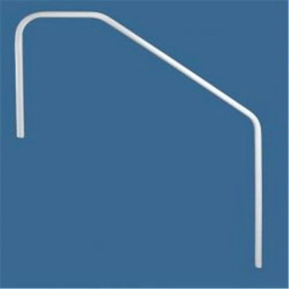 SAFTRON 72in Deck to Pool 3 Bend Deck to Pool Hand Rail includes escutcheons White DTP-372-W