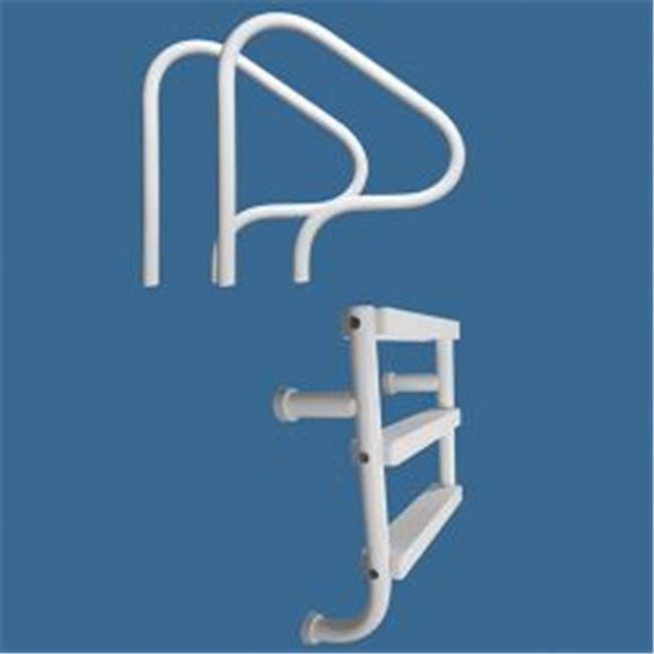 Saftron P326SL3W 3 Step Split Ladder 7 x 26 in. Wall Mounted Pool