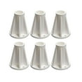 thumbnail image 1 of Saftron Polymer Pool Handrails and Ladders Surface Mounting Base, White (6 Pack), 1 of 5