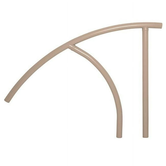 Saftron Pool Rails TRTD-144-T 44 in. Triton Series Return to Deck Mounted Handrail, Taupe