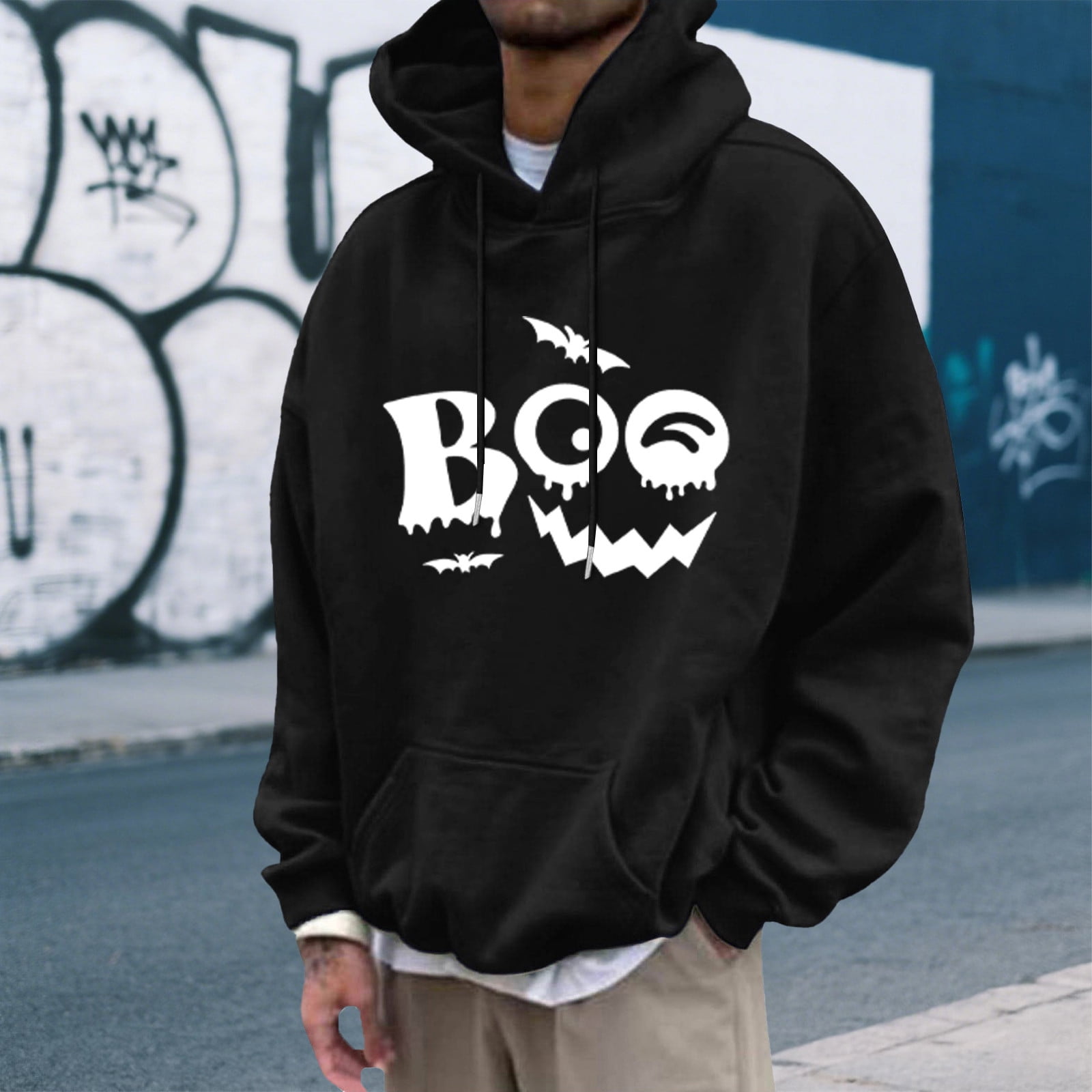 Graphic Hoodies Casual Warm Ski Jacket Windbreaker Vintage Mens 並行輸入品