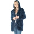 thumbnail image 1 of Safus Wearable Thick Flannel Blanket Hoodie with Pocket - Blue - Small/Medium Size - for Women and Men, Warm and Cozy, 1 of 7