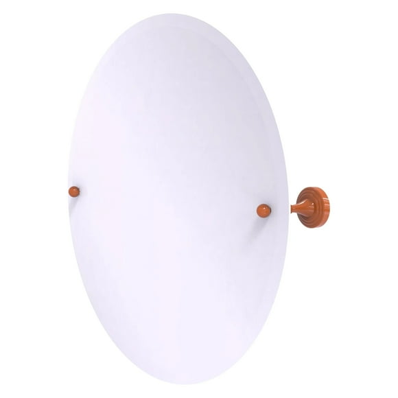 Sag Harbor Collection Frameless Round Tilt Mirror with Beveled Edge