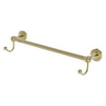 thumbnail image 1 of Sag Harbor Collection Towel Bar with Integrated Hooks - Unlacquered Brass / 24 Inch, 1 of 9