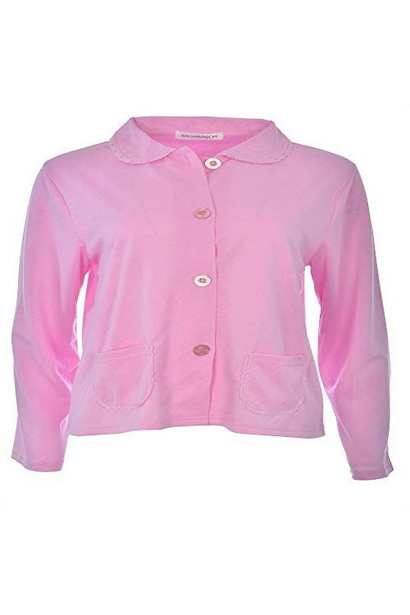 lightweight button front quilted bed jacket