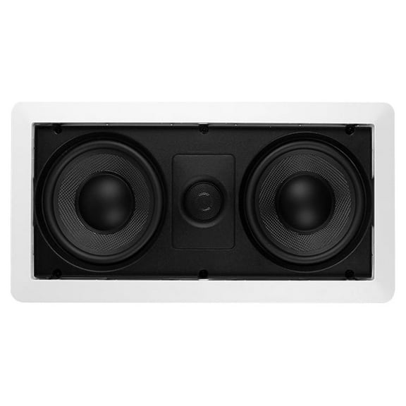 Saga Elite LCR Dual 5-1/4 In-Wall Center Channel Speaker Black Kevlar Woven Cones (Each)