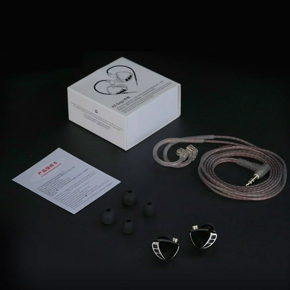 Saga Professional Earpieces Dynamic Driver Unit Cable Control In Ear Earphones 3.5mm for Studio and Stage Performers