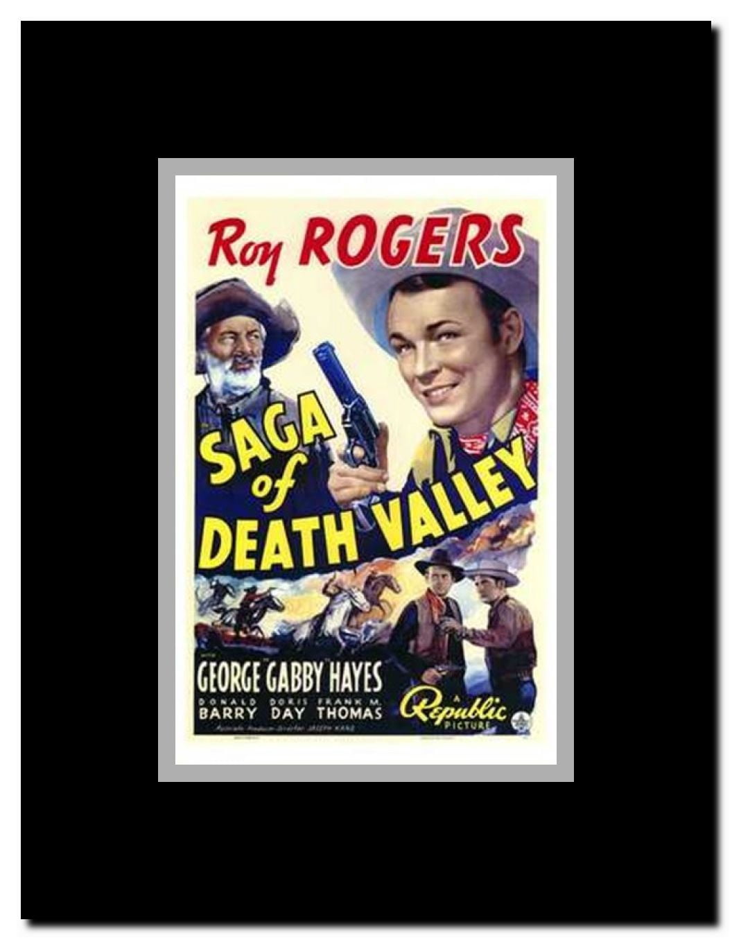 Saga of Death Valley Framed Movie Poster