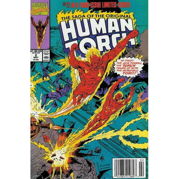 Saga of the Original Human Torch #2 (Newsstand) VF ; Marvel Comic Book