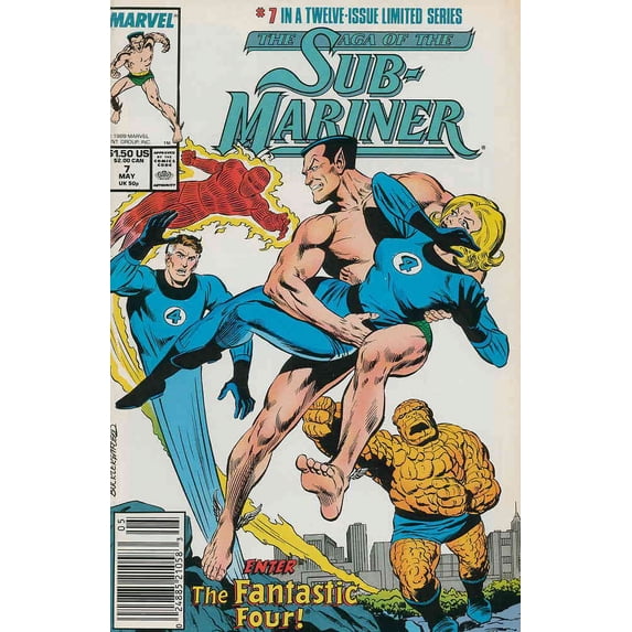 Saga of the Sub-Mariner #7 (Newsstand) VF ; Marvel Comic Book