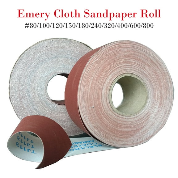 SagaSave 1/2/5/10 Pcs 100mm Meter Emery Cloth Roll 80/100/120/150/180/240/320/400/600/800 grit