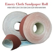 SagaSave 1/2/5/10 Pcs 100mm Meter Emery Cloth Roll 80/100/120/150/180/240/320/400/600/800 grit