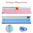 thumbnail image 1 of SagaSave 1/2 Pcs Paper Cutter Standard Cutting A4 A5 Paper Photos Labels Trimmer Tool Blue, 1 of 8