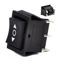 SagaSave 1/2 pcs Rocker Switch 3 Position 250VAC 15A Momentary Switch DPDT Contacts