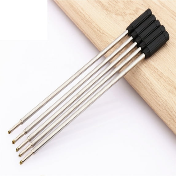 SagaSave 1/5 Pcs Ballpoint Pen Refill Replacement for Ballpoint Pen Black 0.7mm