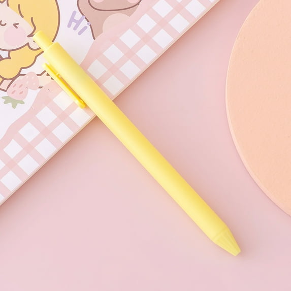 SagaSave 1/5 Pcs Retractable Gel Pen Black Ink Gel Pens for Writing Journaling Sketching Classic Push Type Design