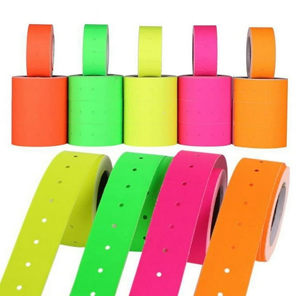 SagaSave 10 Rolls Price Labels Removable Labels Self Adhesive Blank Price Coding Labels Papers