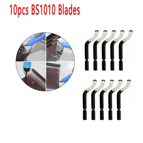 SagaSave 10Pcs BS1010 Blades Deburring Blades for Cutting Machining High Speed Steel