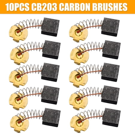 SagaSave 10pcs CB203 Carbon Brushes Conductive Thermal Conductivity Power Tools Easy to Use