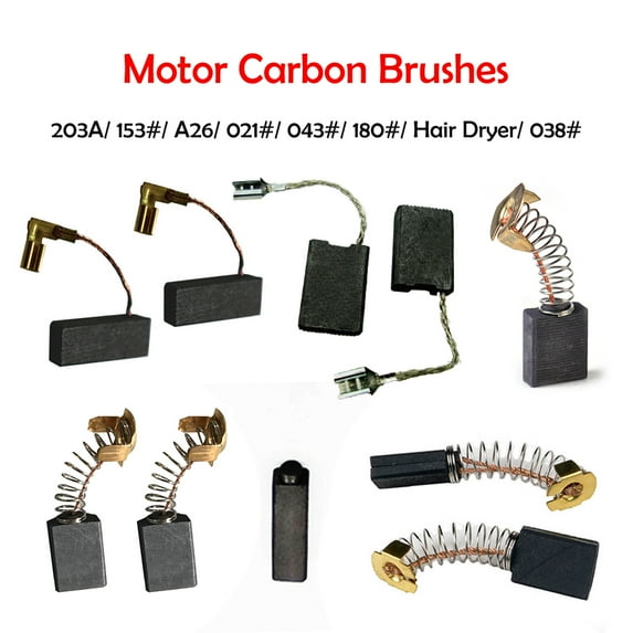SagaSave 10pcs Motor Carbon Brushes Replacement for Electric Motors 7 Choice