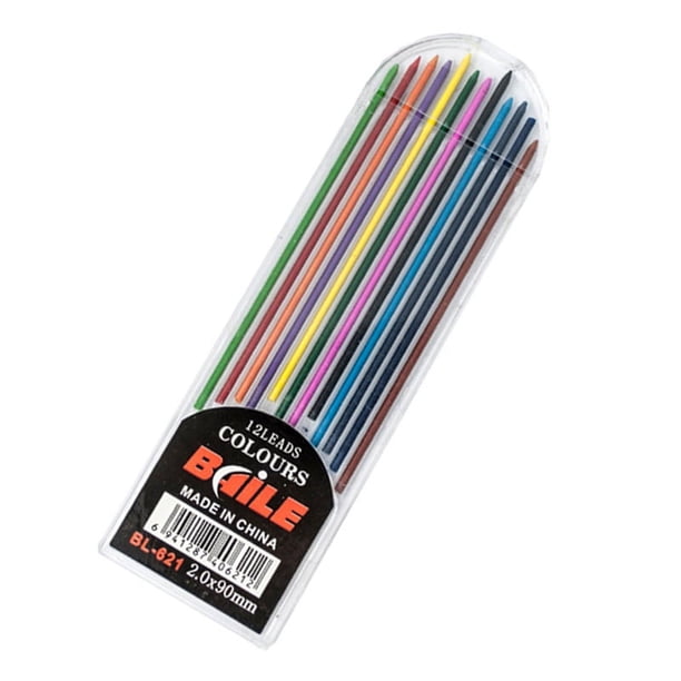 SagaSave 12Pcs Resin Mechanical Colored Pencil Leads Set 2.0mm Pencil ...