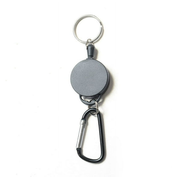 SagaSave 2 Pack Retractable Key Chain Badge Holder Reel Clip Anti-Lost Anti-Theft Wire Rope Buckle Portable