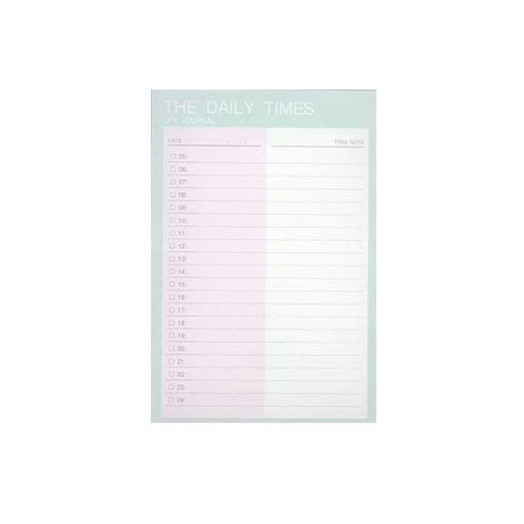 SagaSave 20 Sheets Daily Planning Notes Double Offset Thick Paper for Records Plan and Reminder Memo