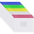 thumbnail image 1 of SagaSave 20Pcs A4 Envelope File Folder Bags Zipper Seal Pens Pencil Stationery Bags PVC Waterproof, 1 of 6