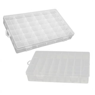 TSV 36 Slots Compartments Clear Plastic Adjustable Storage Box Case 